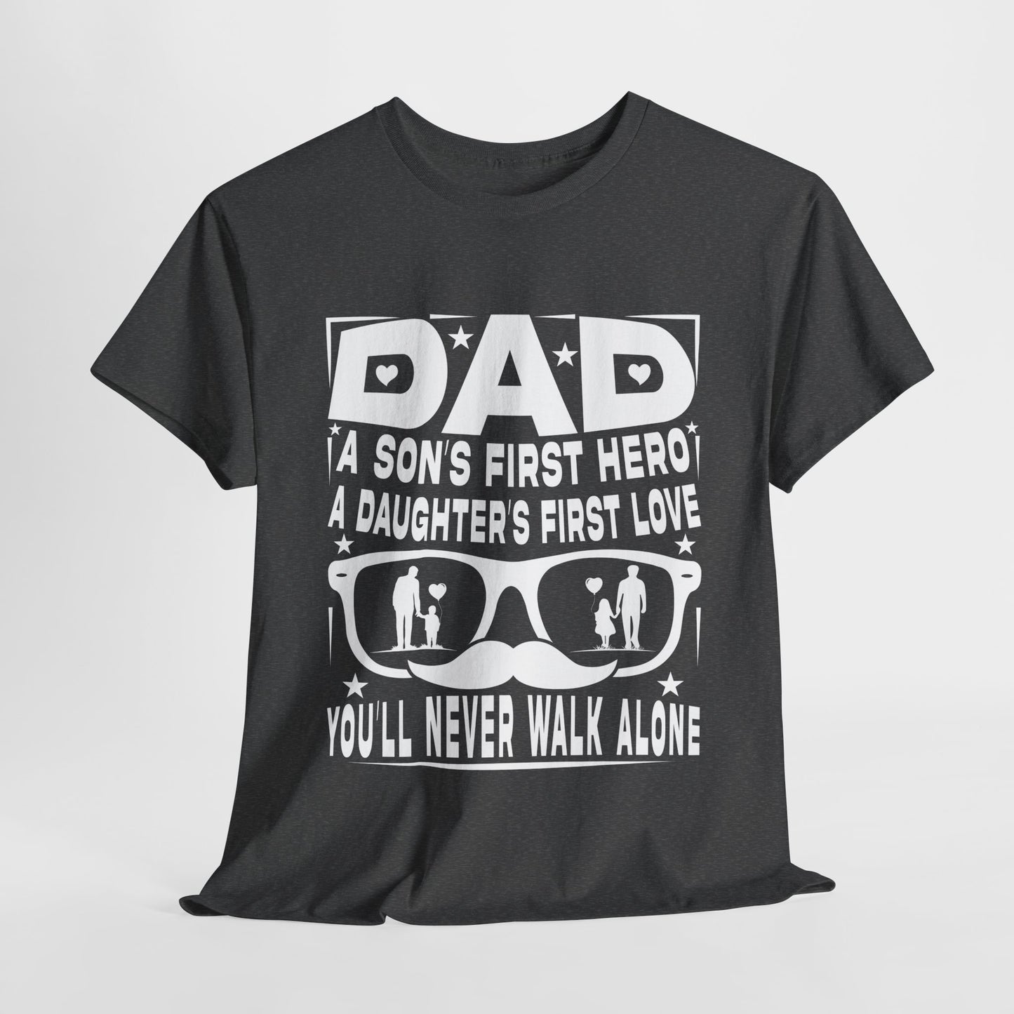 Dad Hero Unisex Heavy Cotton Tee - Perfect Gift for Father's Day