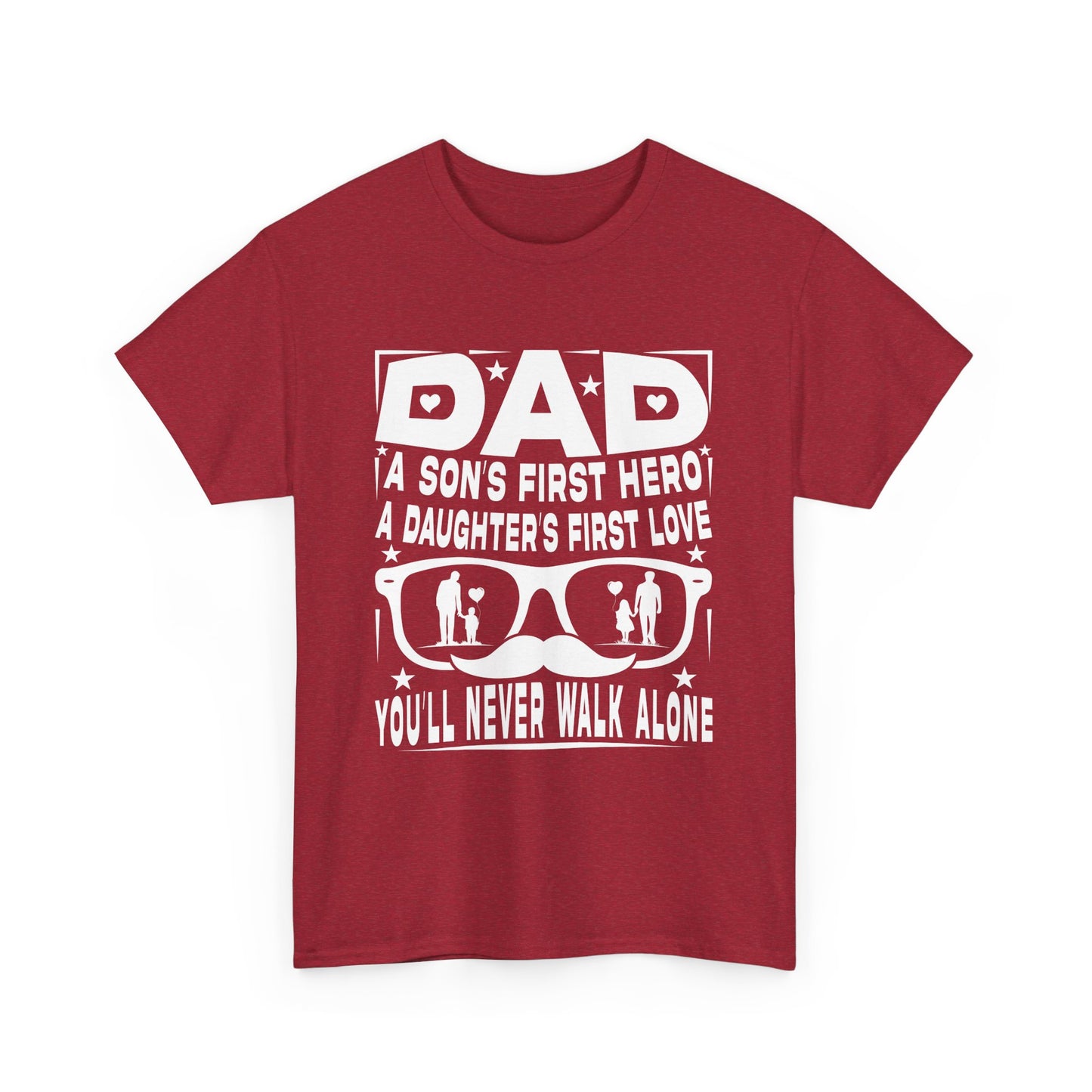 Dad Hero Unisex Heavy Cotton Tee - Perfect Gift for Father's Day