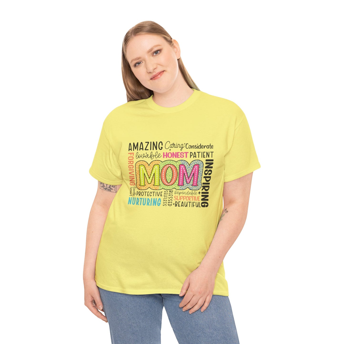 Gildan 5000 Inspirational Mom Unisex Heavy Cotton Tee Great Gift For Mother's Day AStt. Colors & Sizes