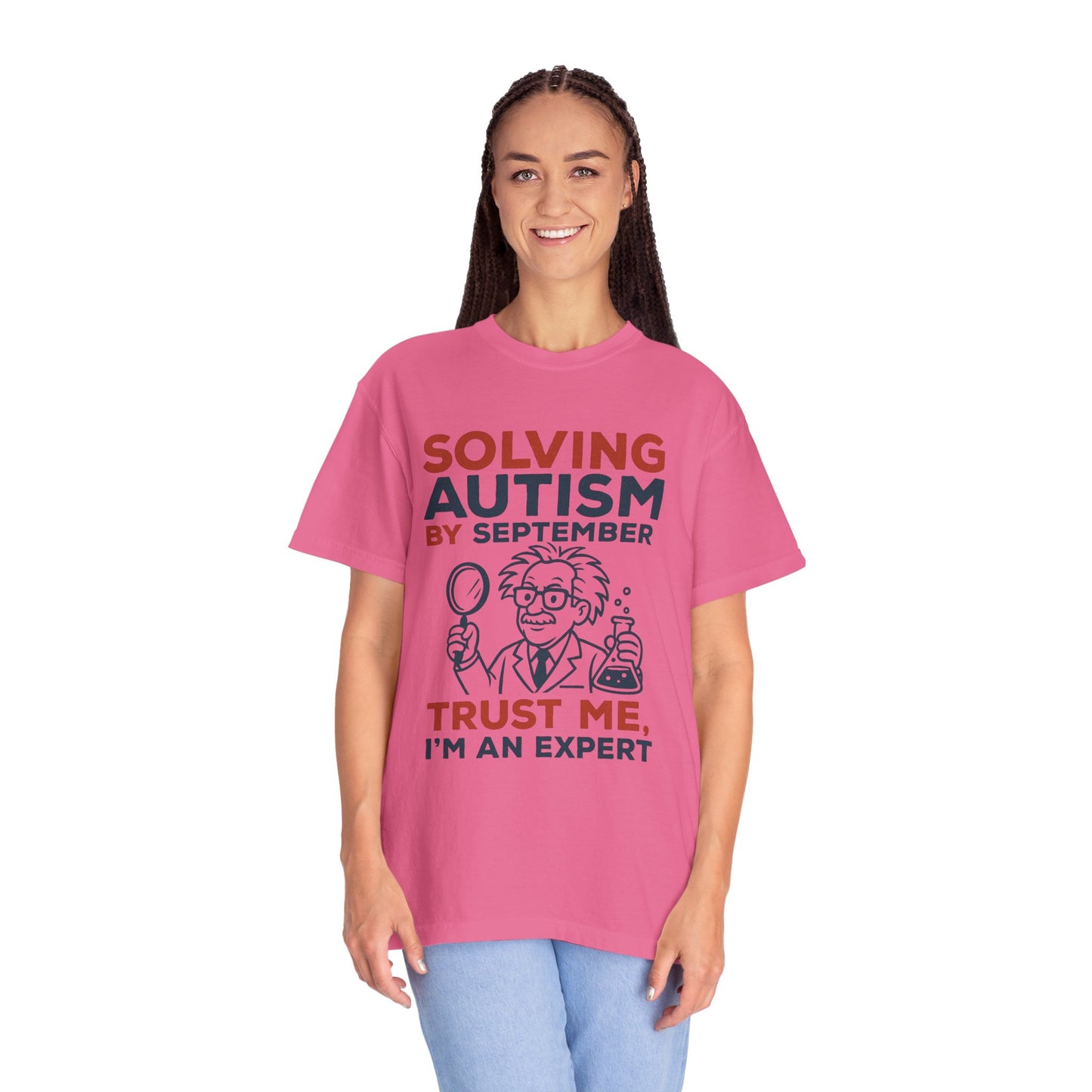 Comfort Colors Unisex Garment-Dyed T-Shirt - "Solving Autism by September" - Expert Design