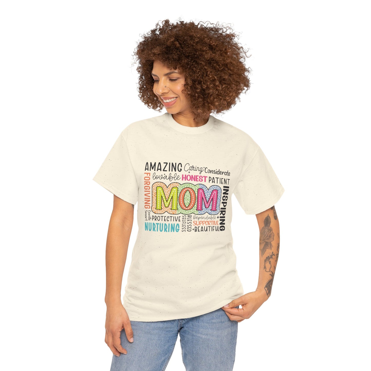 Gildan 5000 Inspirational Mom Unisex Heavy Cotton Tee Great Gift For Mother's Day AStt. Colors & Sizes