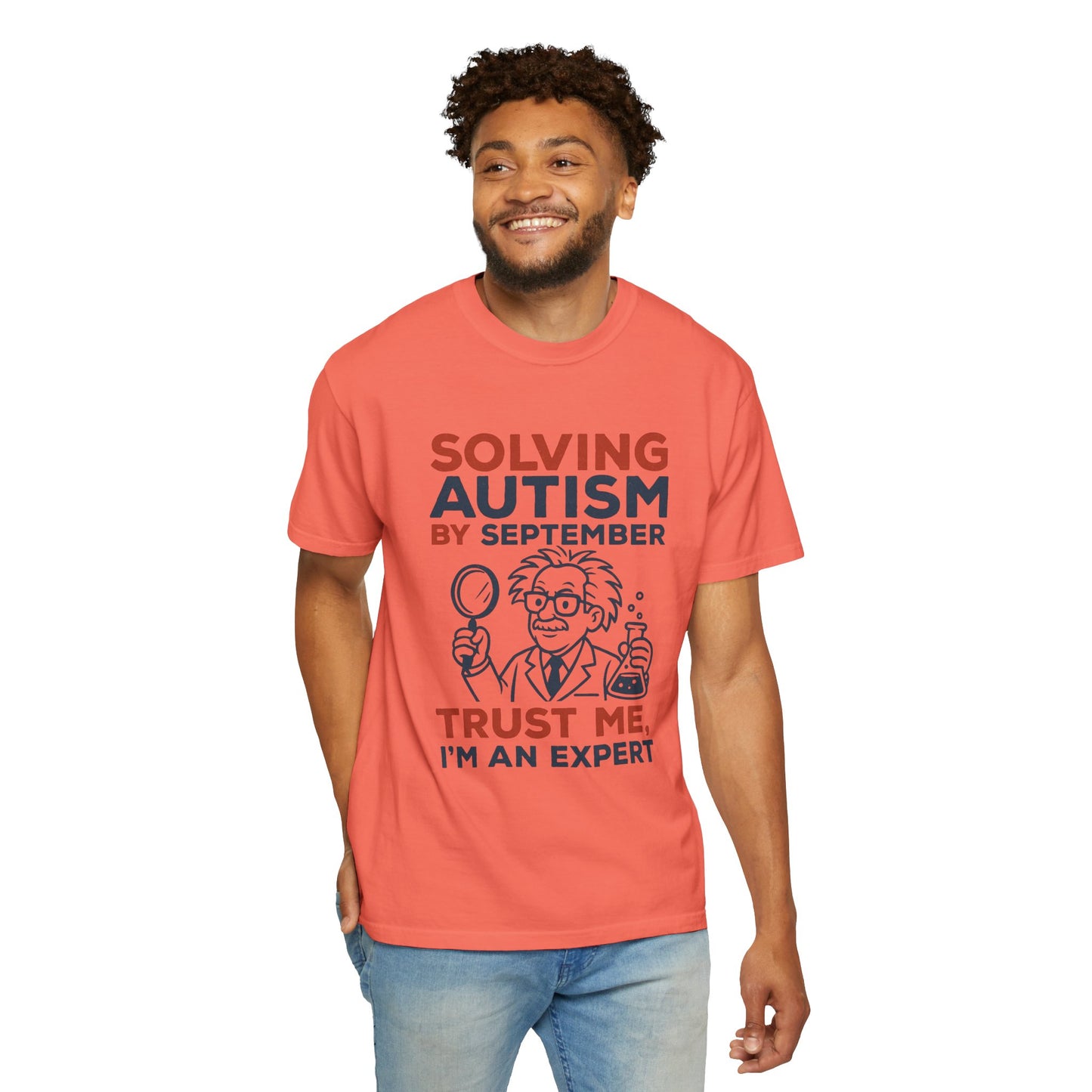 Comfort Colors Unisex Garment-Dyed T-Shirt - "Solving Autism by September" - Expert Design