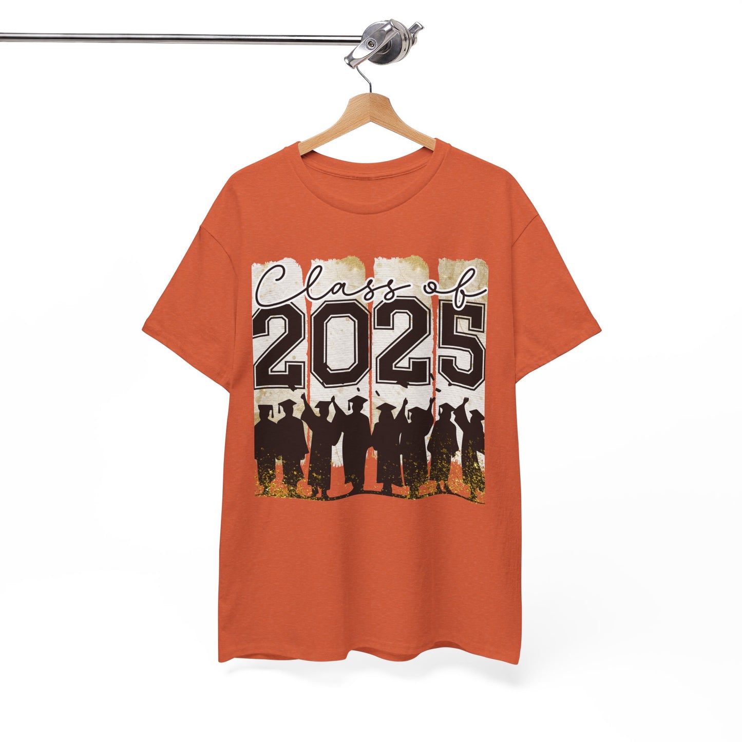 Gildan Garment Dyed Class of 2025 Graduation Tee - Unisex Heavy Cotton Shirt Your Choice Colors & Sizes