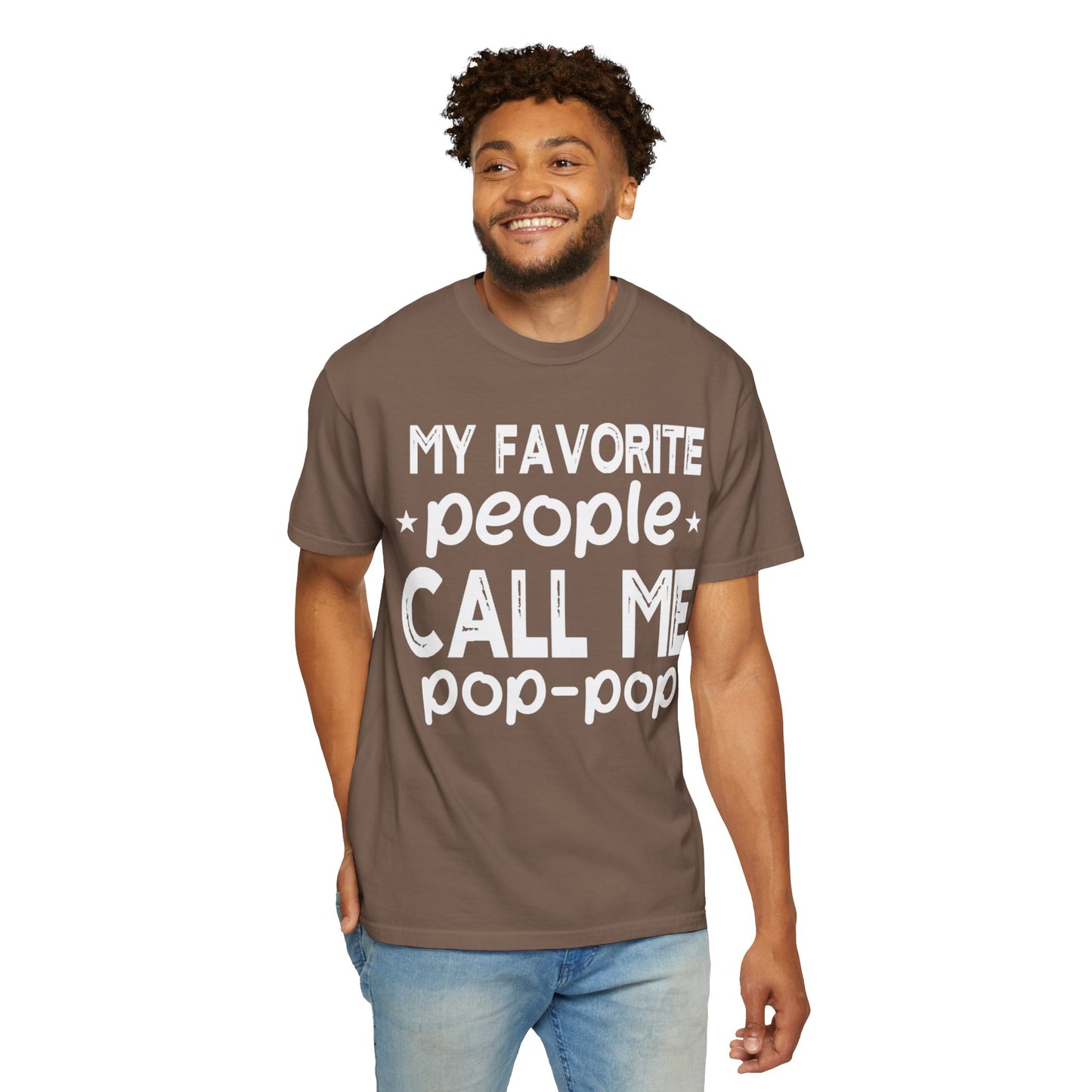 Comfort Colors Funny "Pop-Pop"  Garment-Dyed T-Shirt - Perfect for Grandparents Asst. Sizes & Colors