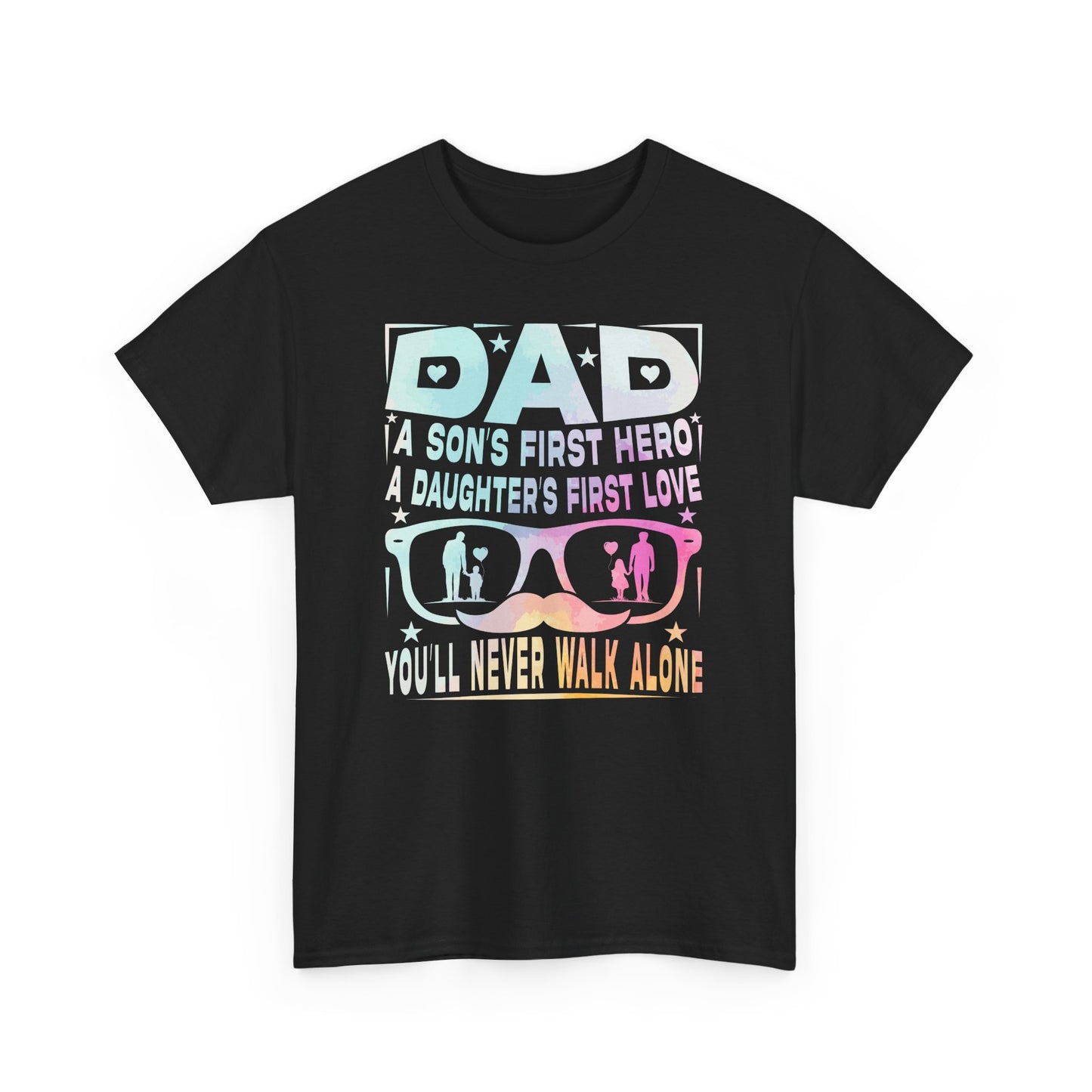 Gildan 5000 Dad Hero T-Shirt - Father's Day Gift - Heavy Cotton Tee Asst. Colors & Sizes