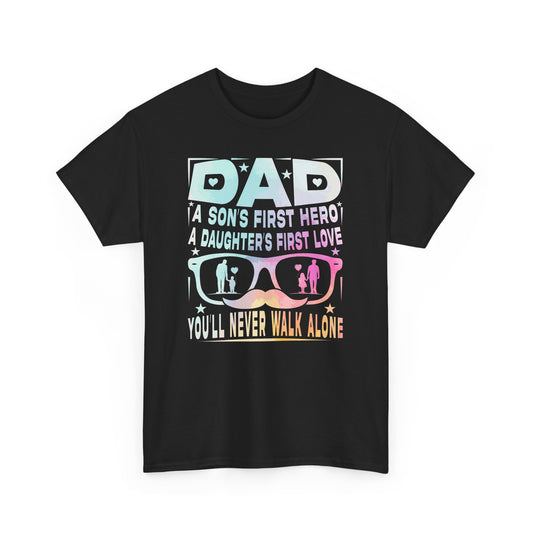 Gildan 5000 Dad Hero T-Shirt - Father's Day Gift - Heavy Cotton Tee Asst. Colors & Sizes