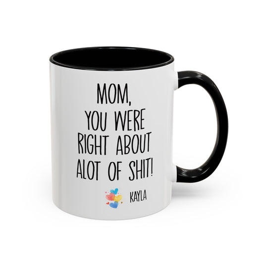 Mug For Mom - Mom You Were Right About Alot Of Shit Coffee Mug (11, 15oz)