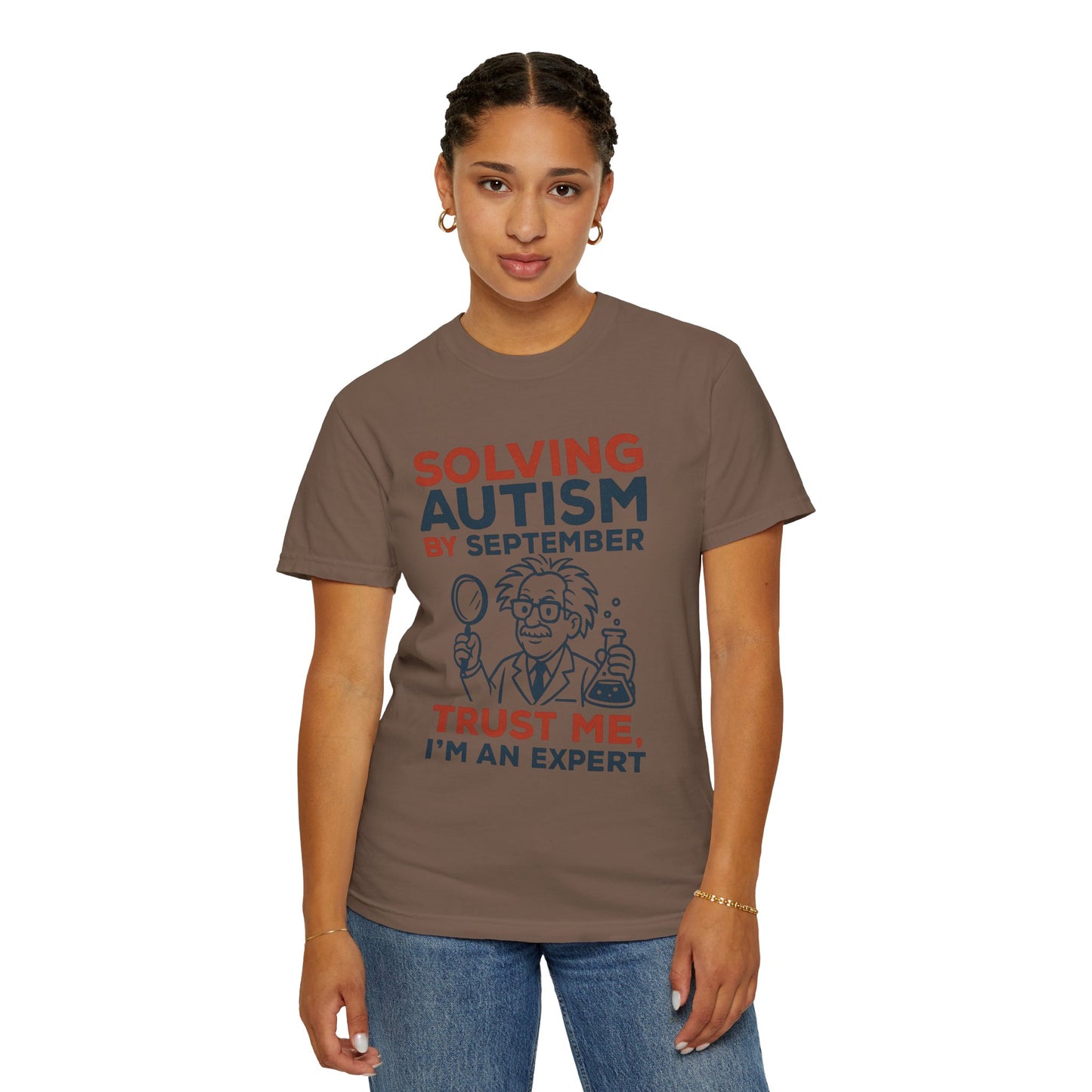 Comfort Colors Unisex Garment-Dyed T-Shirt - "Solving Autism by September" - Expert Design