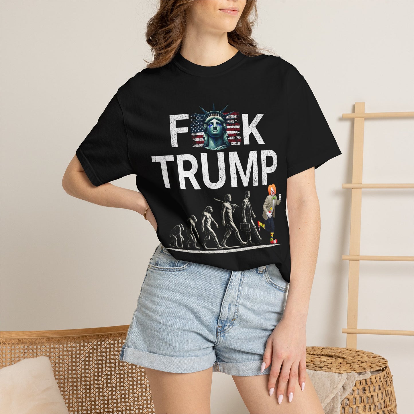 Political Satire Evolution Tee – Anti Trump Graphic Shirt –Graphic Tee- Political Satire Comfort Colors 1717