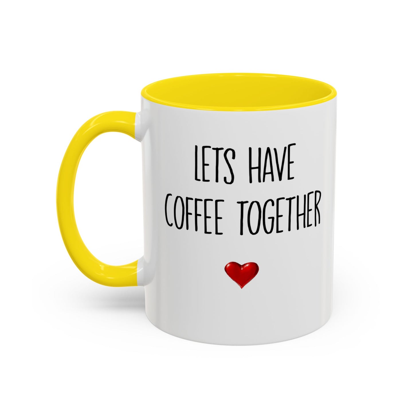 For the Rest of Our Lives Personalized Accent Coffee Mug — Romantic Couples Gift (11/15oz)