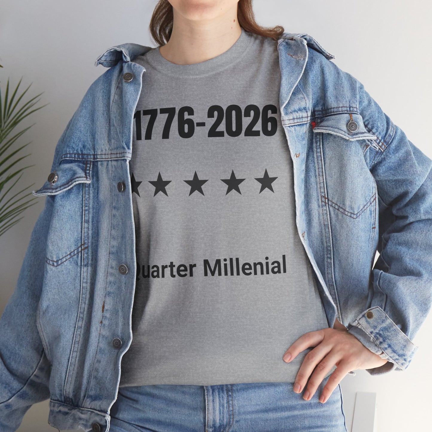 1776–2026 Quarter Millennial T-Shirt – America 250 Patriotic Tee