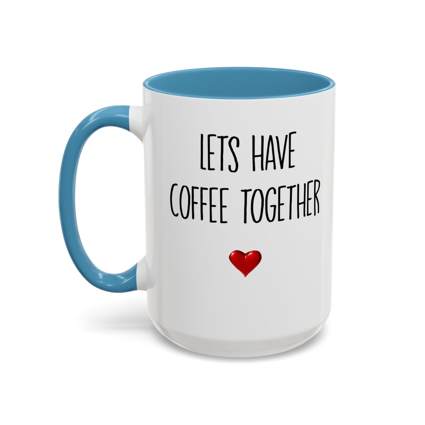 For the Rest of Our Lives Personalized Accent Coffee Mug — Romantic Couples Gift (11/15oz)