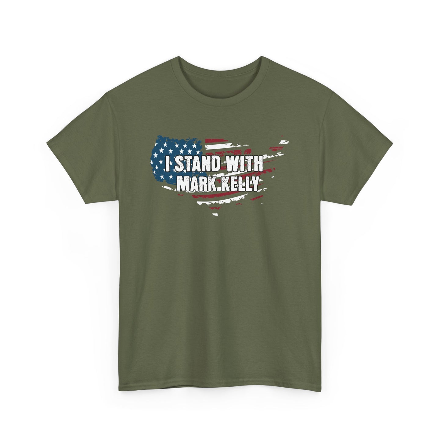 I Stand With Mark Kelly American Flag Design