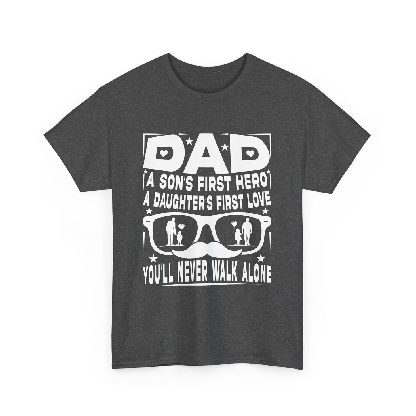 Dad Hero Unisex Heavy Cotton Tee - Perfect Gift for Father's Day