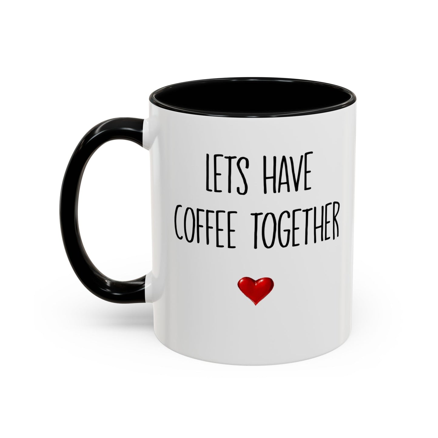 For the Rest of Our Lives Personalized Accent Coffee Mug — Romantic Couples Gift (11/15oz)