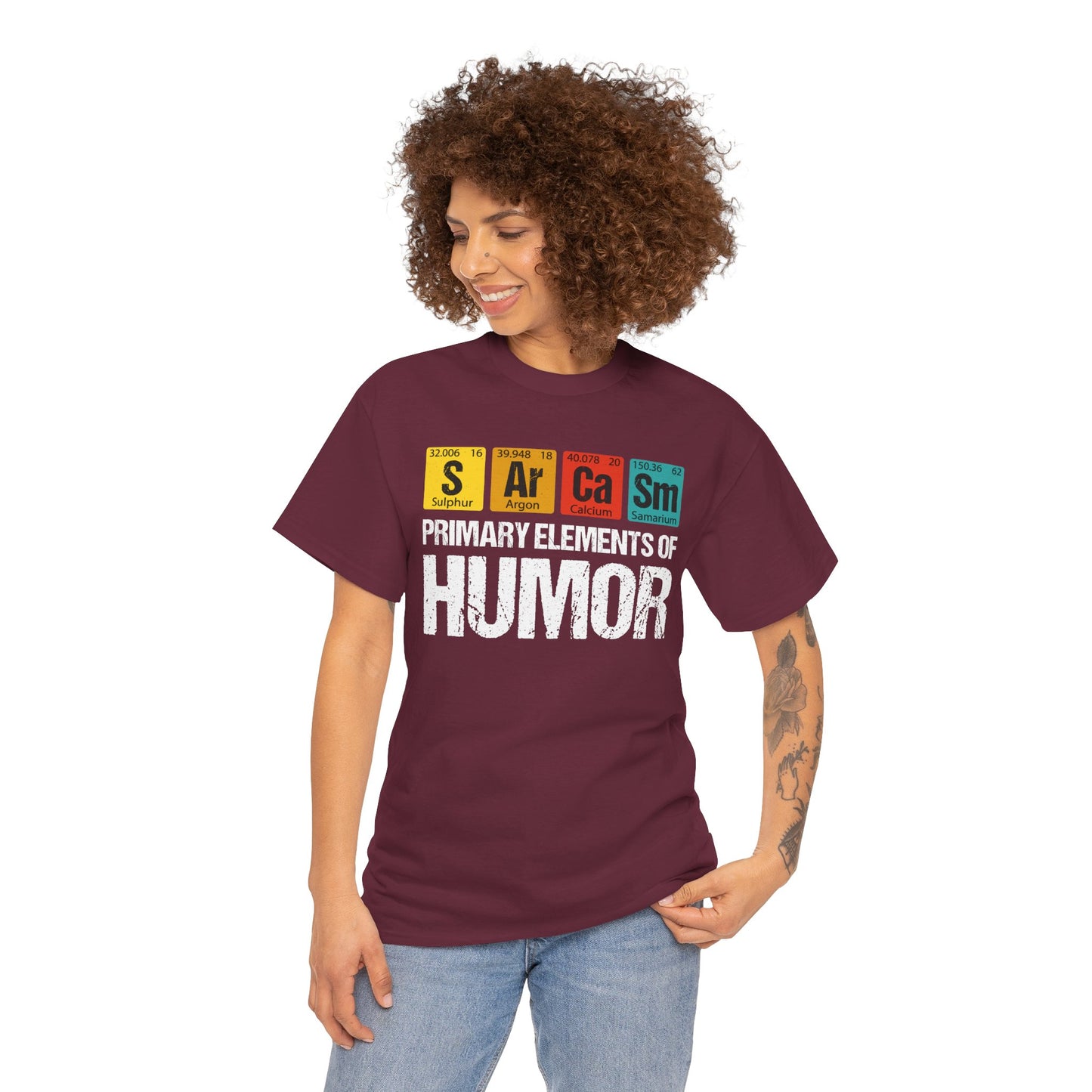 Funny Sarcasm Elements Unisex Heavy Cotton T Shirt