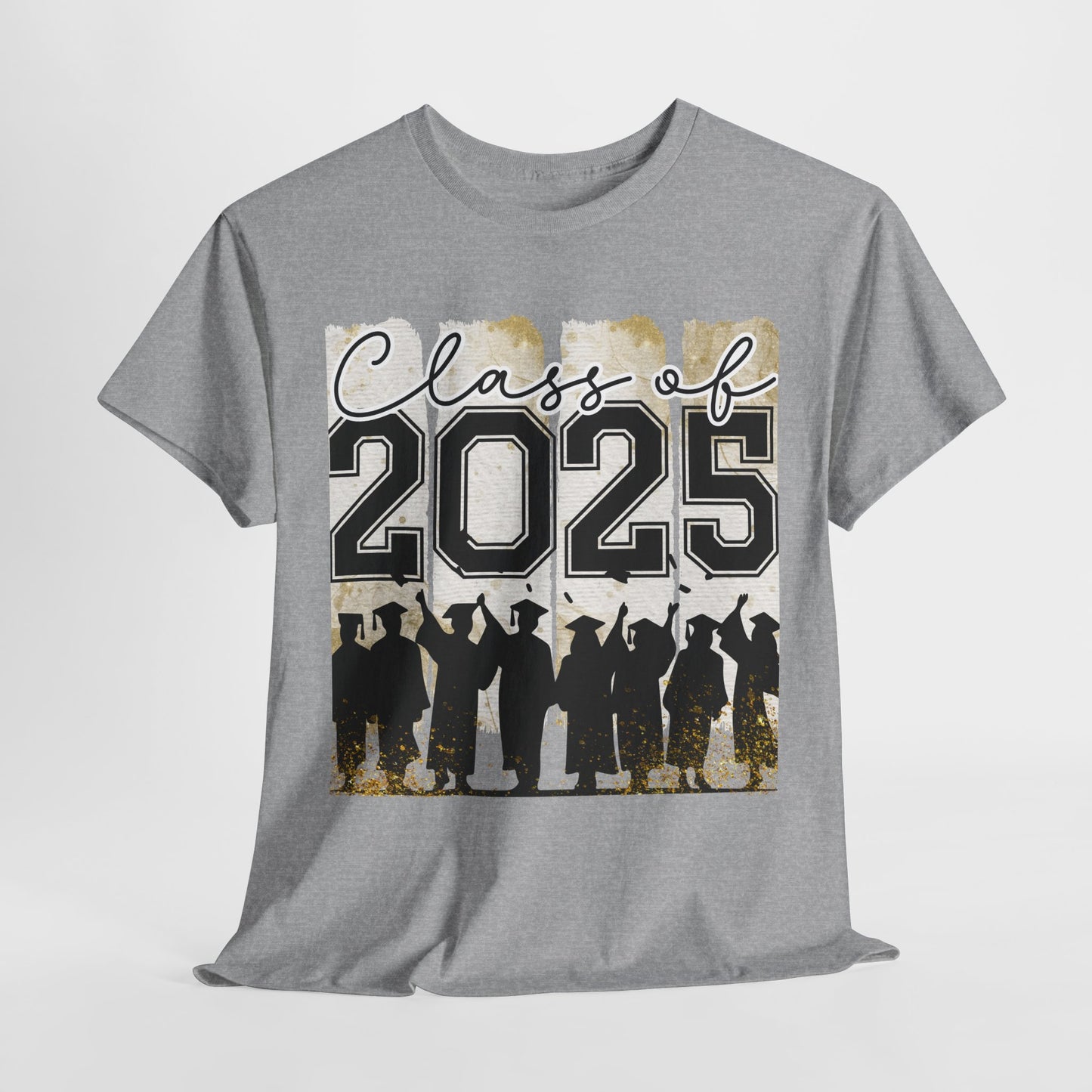 Gildan Garment Dyed Class of 2025 Graduation Tee - Unisex Heavy Cotton Shirt Your Choice Colors & Sizes