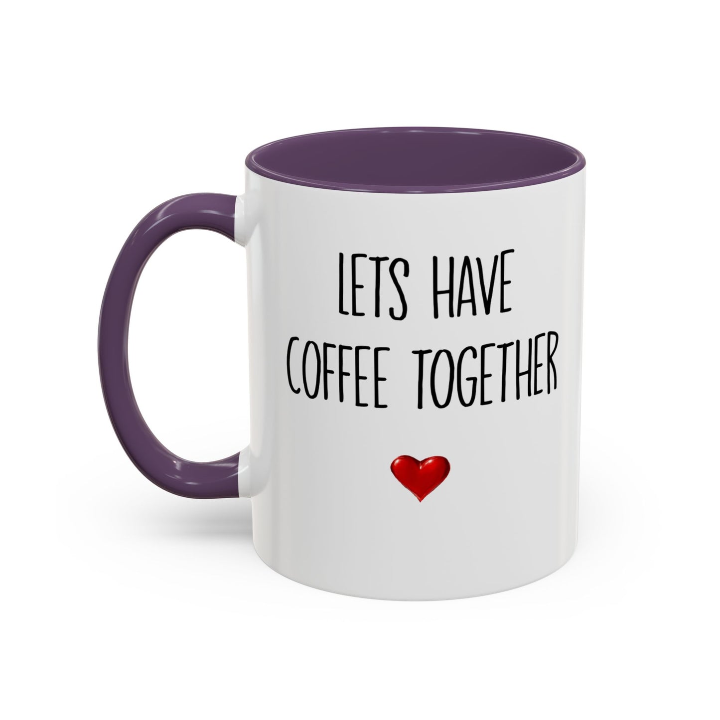 For the Rest of Our Lives Personalized Accent Coffee Mug — Romantic Couples Gift (11/15oz)
