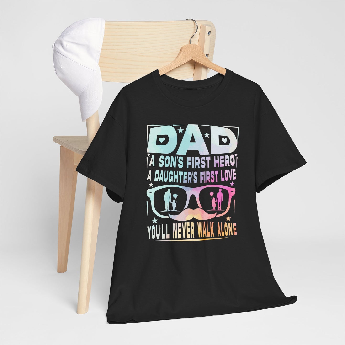 Gildan 5000 Dad Hero T-Shirt - Father's Day Gift - Heavy Cotton Tee Asst. Colors & Sizes