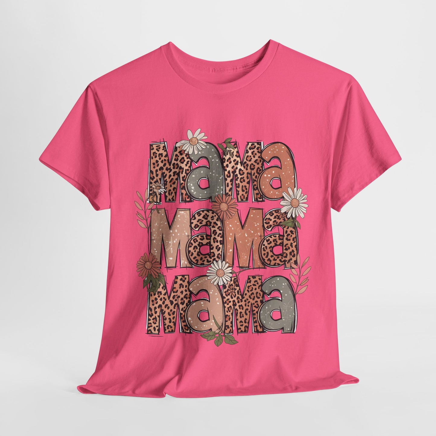 Floral Mama Unisex Heavy Cotton Tee - Perfect Gift for Moms!