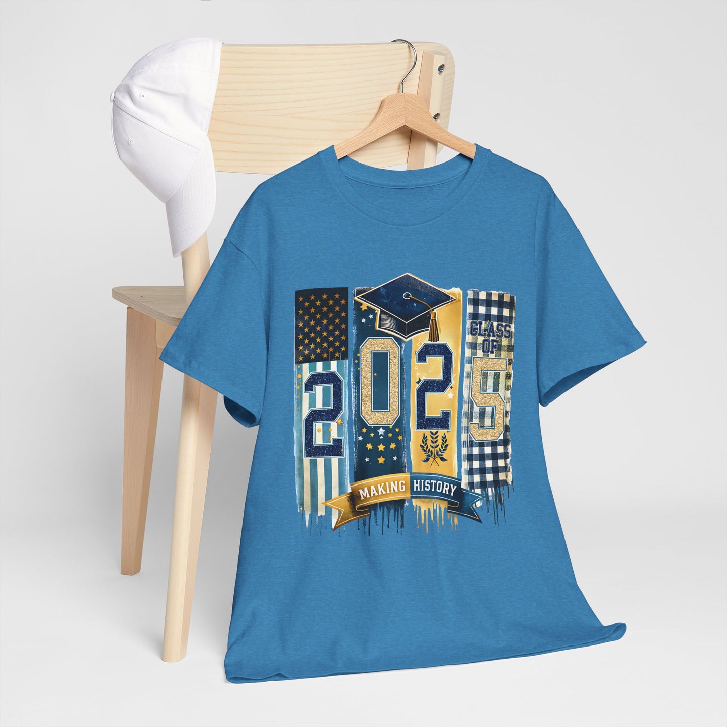 Gildan Graduation 2025 Heavy Cotton Tee - Making History Unisex Shirt Unisex Available in Asst. Sizes & Colors