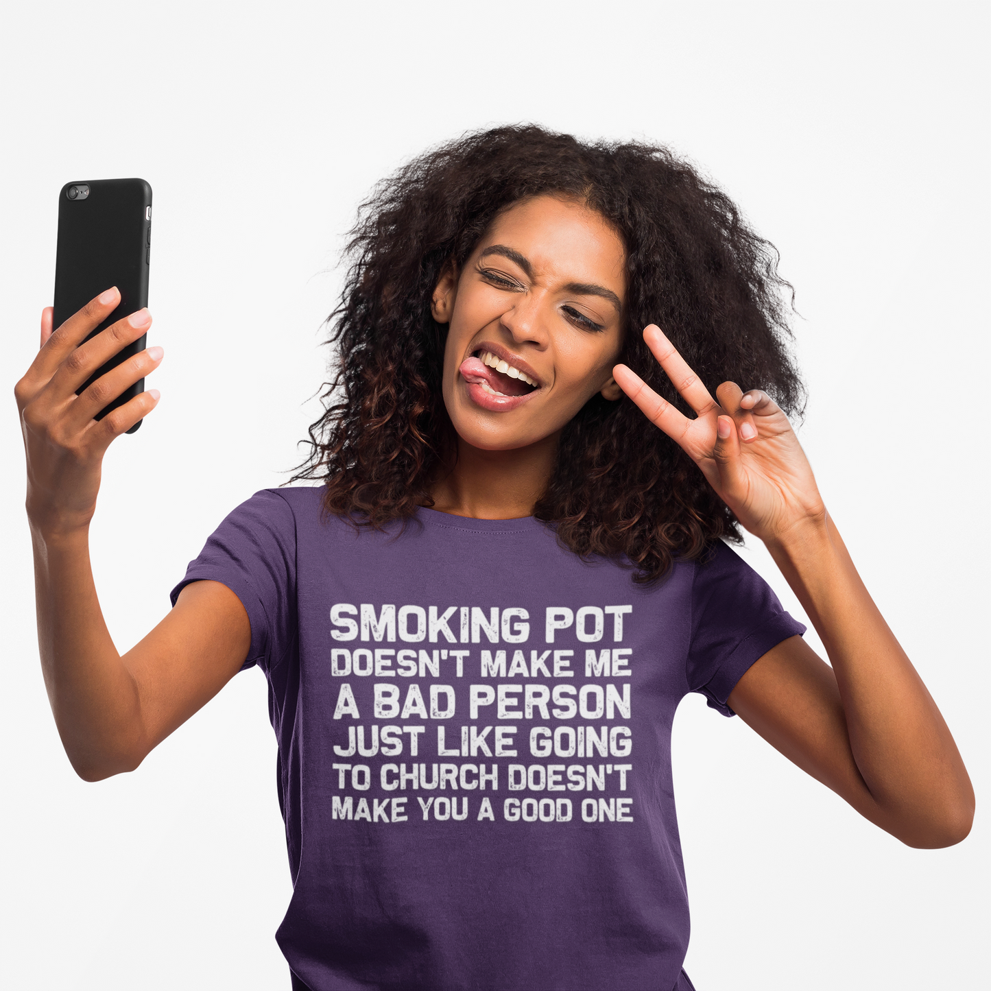 Smoking Pot Doesn’t Make Me A Bad Person T‑Shirt