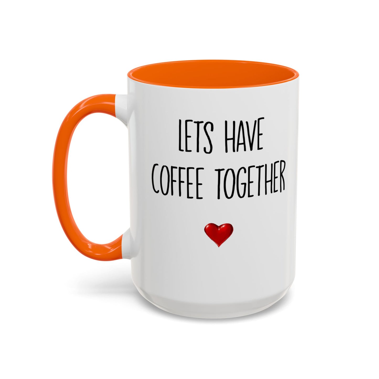 For the Rest of Our Lives Personalized Accent Coffee Mug — Romantic Couples Gift (11/15oz)