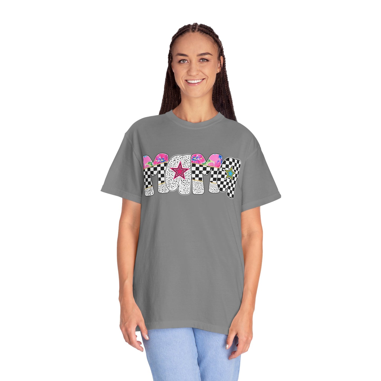 Comfort Colors Retro Vibe Mother's Day T-Shirt with Star Design Asst. Colors & Sizes
