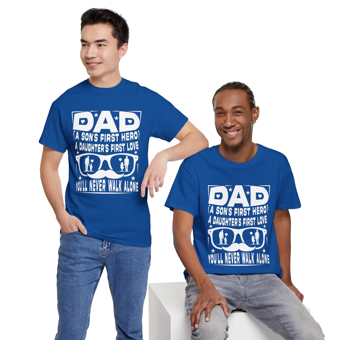 Dad Hero Unisex Heavy Cotton Tee - Perfect Gift for Father's Day