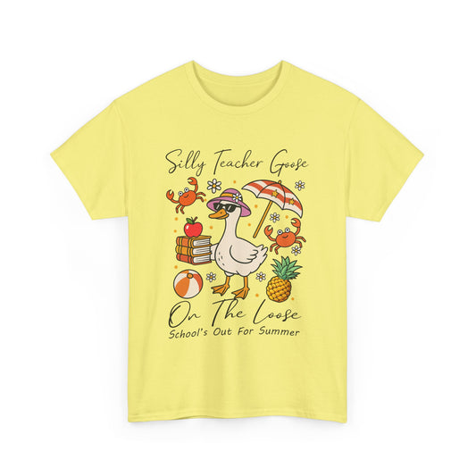 Gildan" Silly Teacher" Graphic Tee - Fun Summer Vibes for Educators Available in Asst. colors and sizes.