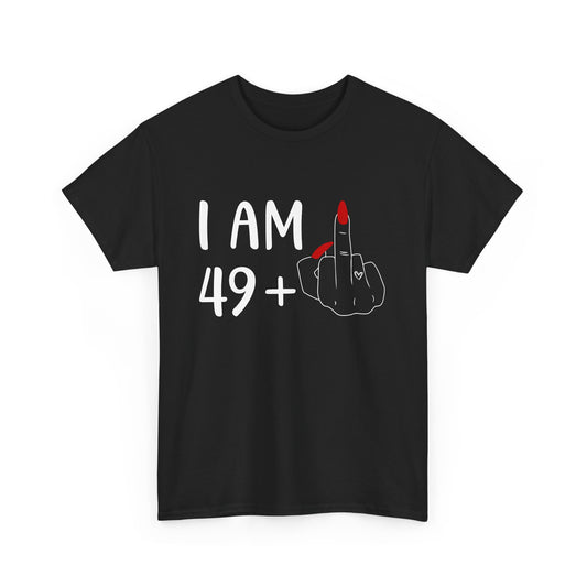 Funny 50th Birthday T-Shirt 49 Plus One