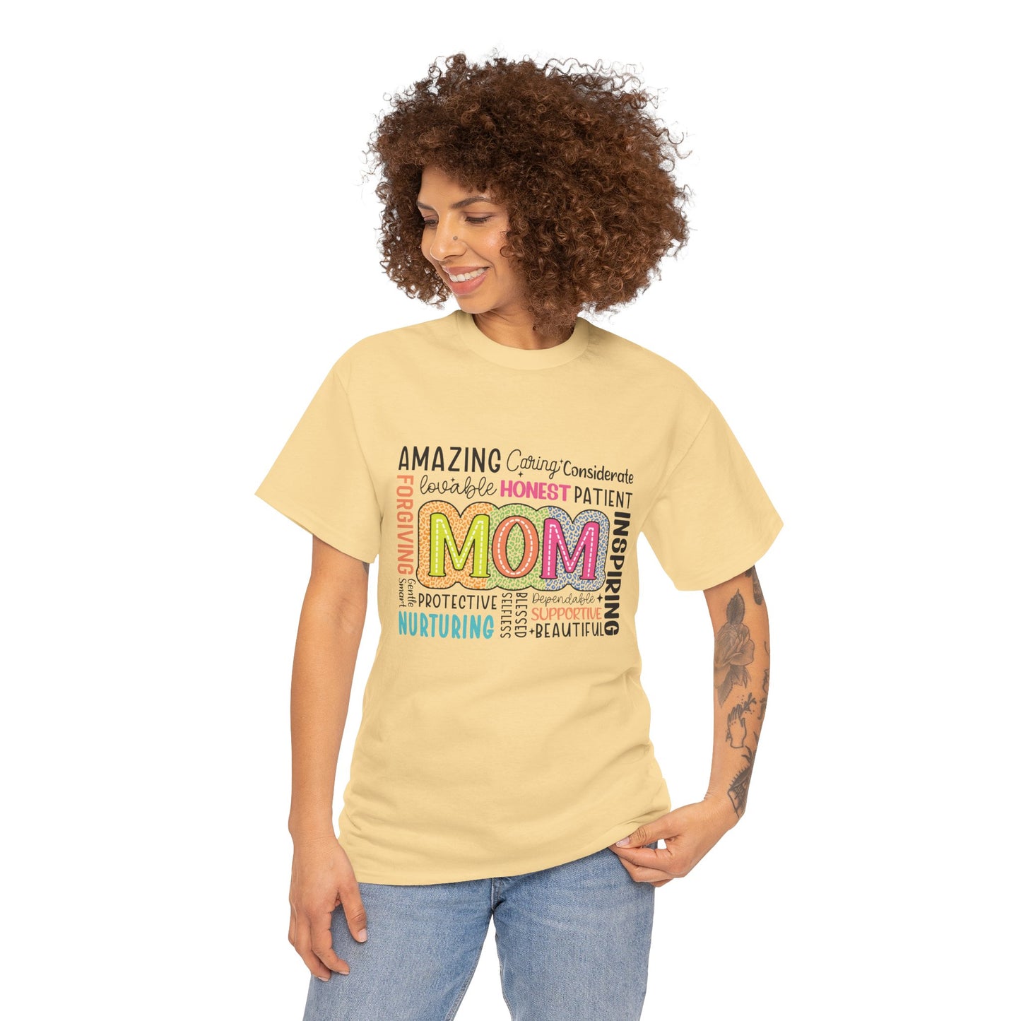 Gildan 5000 Inspirational Mom Unisex Heavy Cotton Tee Great Gift For Mother's Day AStt. Colors & Sizes