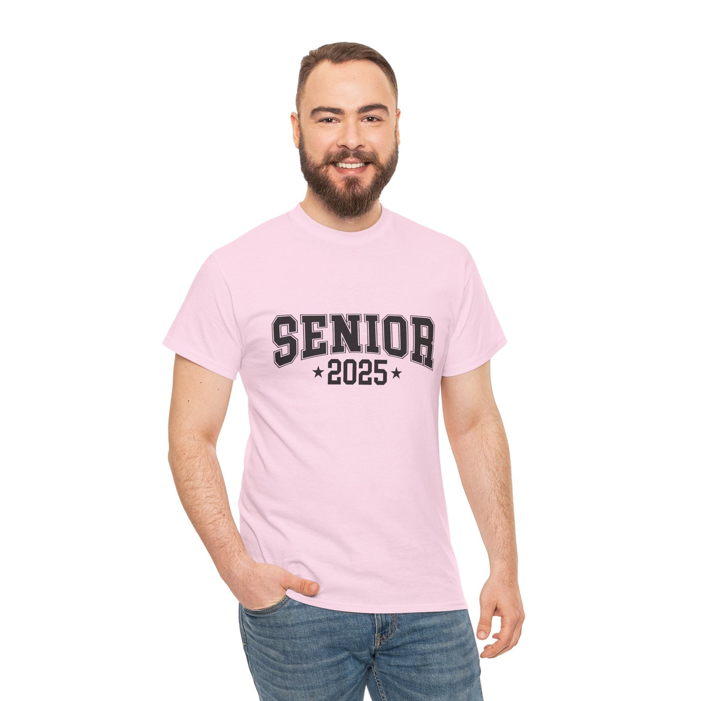 Gildan "2025 Senior" Unisex Heavy Cotton Tee - Celebrate Graduation in Style Asst. COlors & Sizes