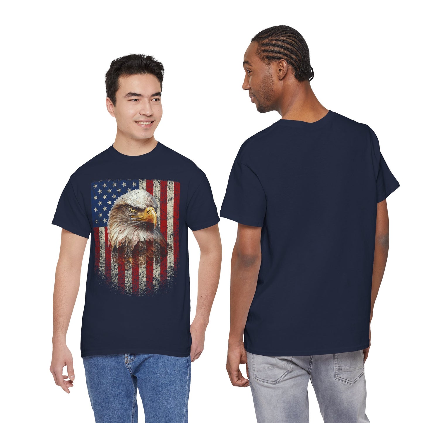 Bald Eagle American Flag T-Shirt | Patriotic Eagle Tee
