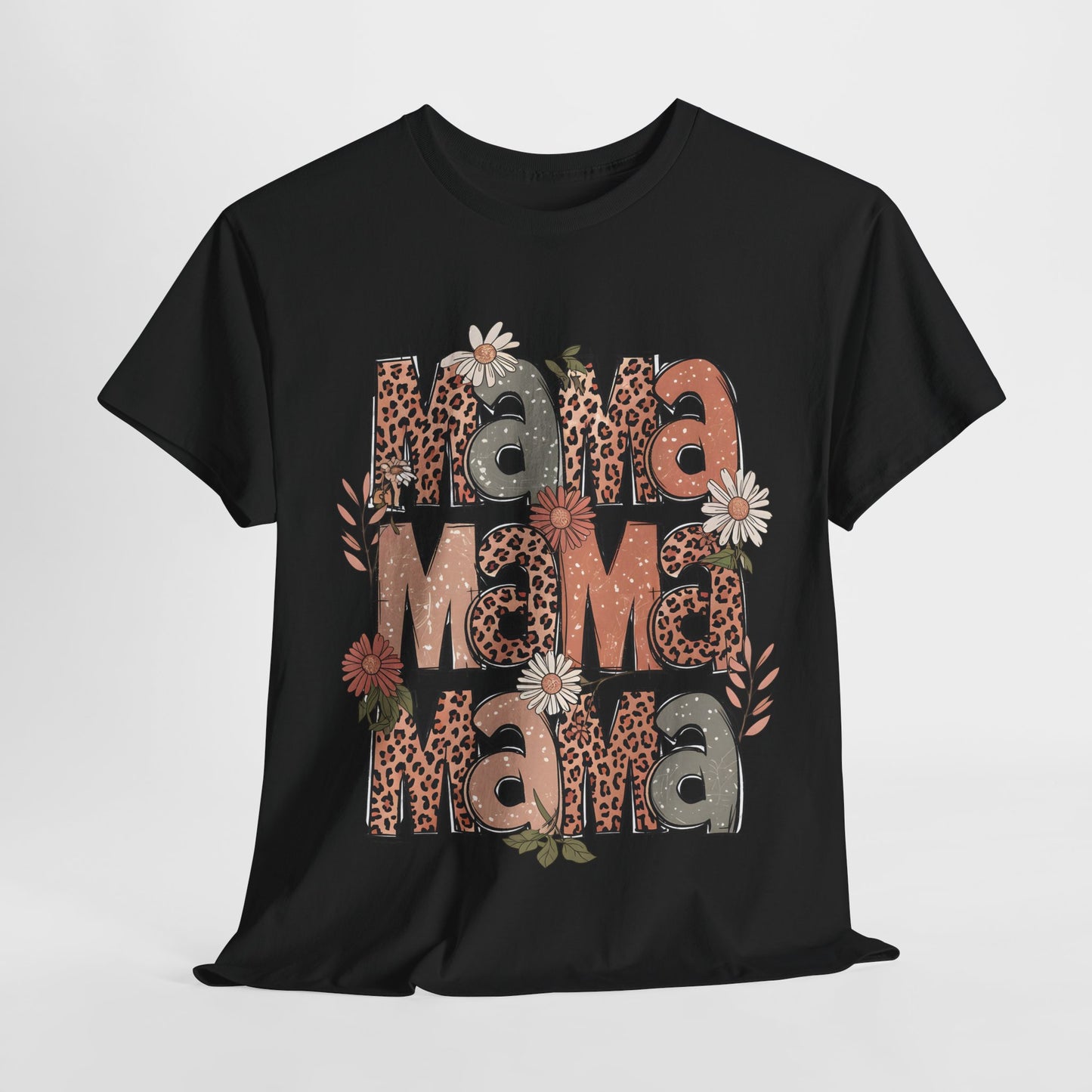 Floral Mama Unisex Heavy Cotton Tee - Perfect Gift for Moms!