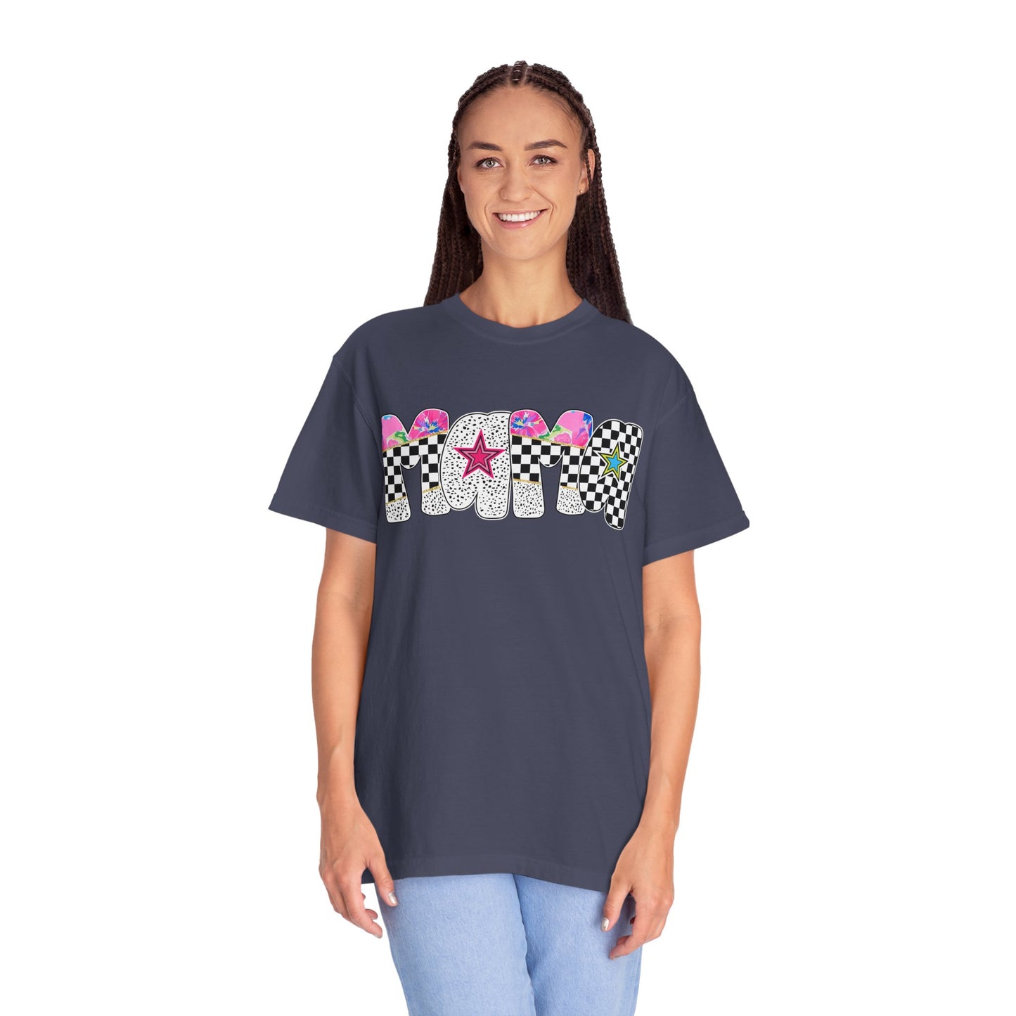 Comfort Colors Retro Vibe Mother's Day T-Shirt with Star Design Asst. Colors & Sizes