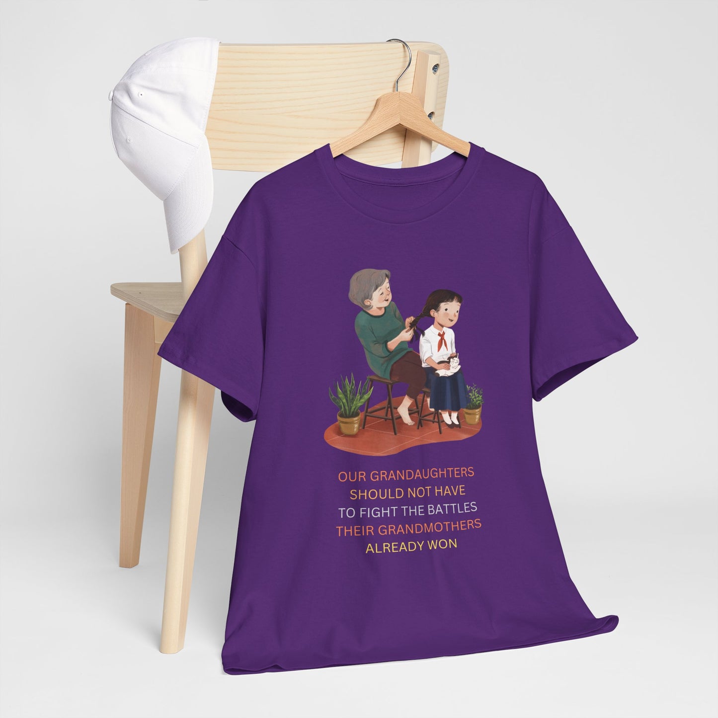 Empowering Granddaughter Unisex Heavy Cotton Tee