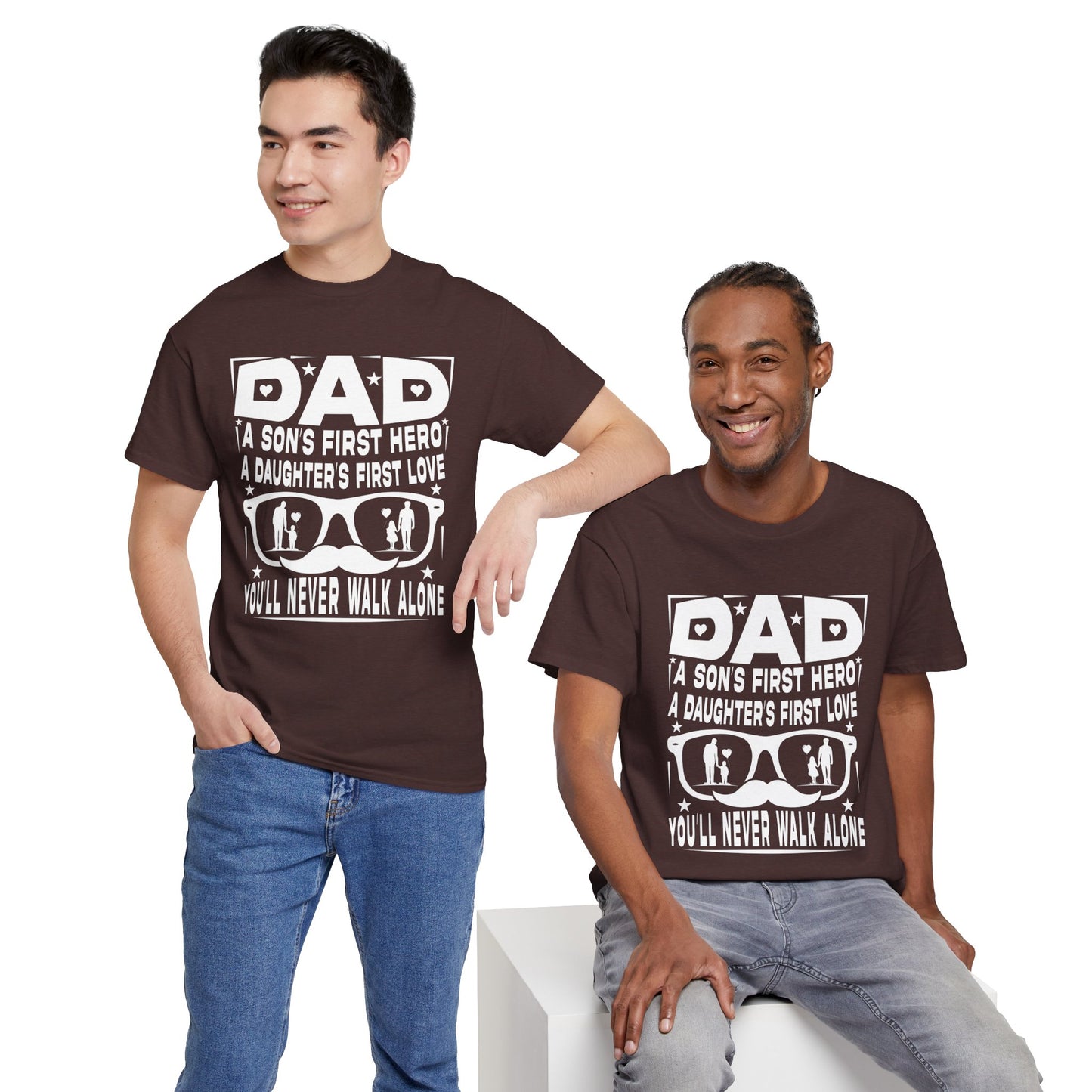 Dad Hero Unisex Heavy Cotton Tee - Perfect Gift for Father's Day