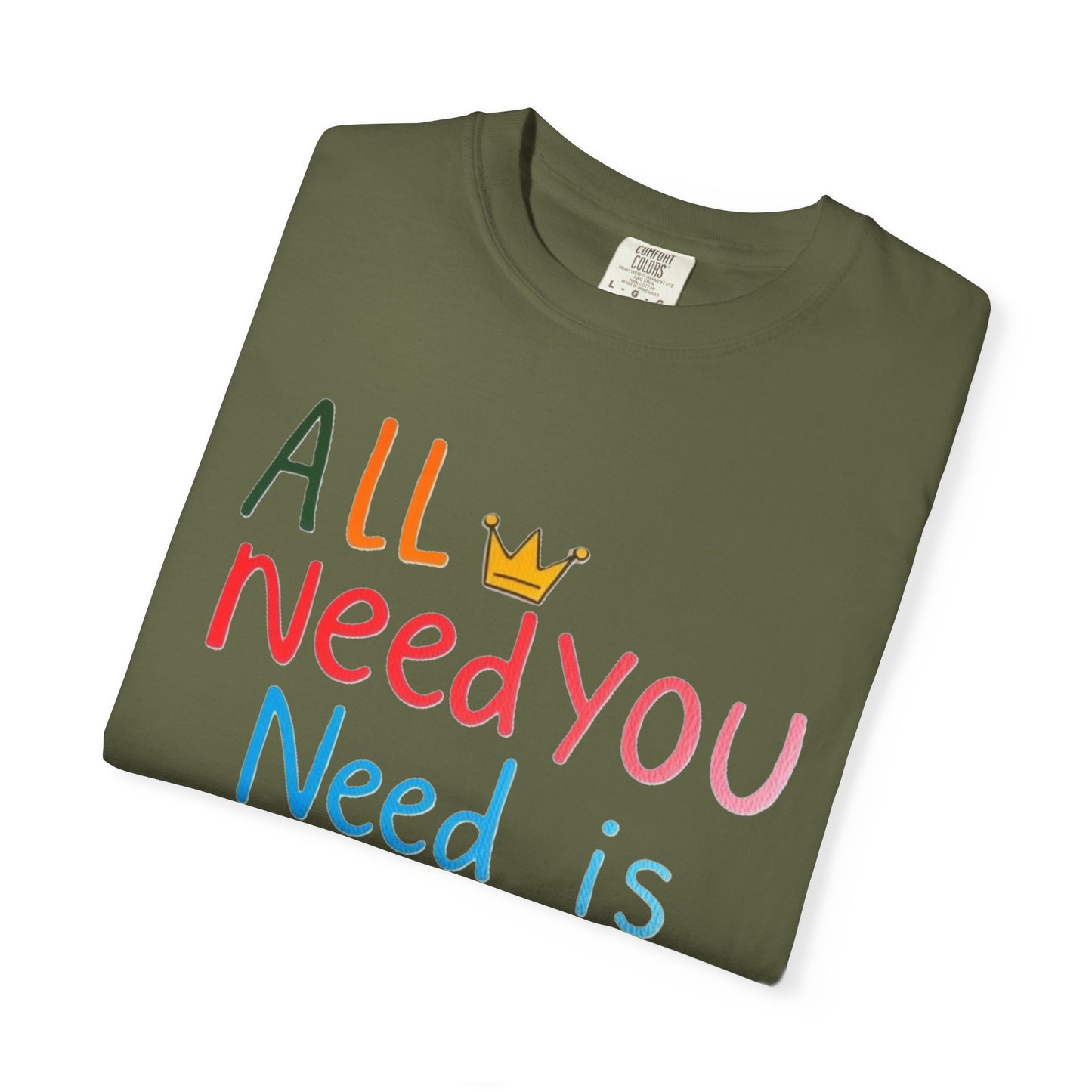 Comfort Colors 'All You Need is Mom' Garment-Dyed T-Shirt | Perfect Gift for Mother's Day Asst. Colors & Sizes