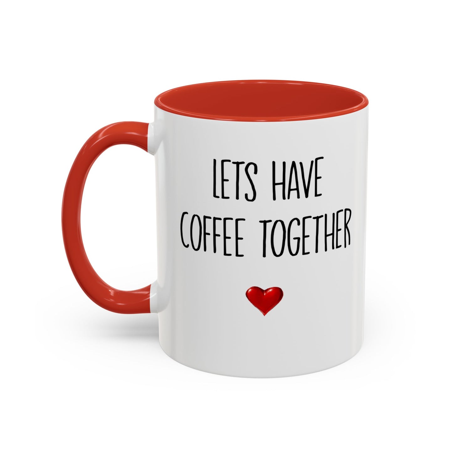 For the Rest of Our Lives Personalized Accent Coffee Mug — Romantic Couples Gift (11/15oz)
