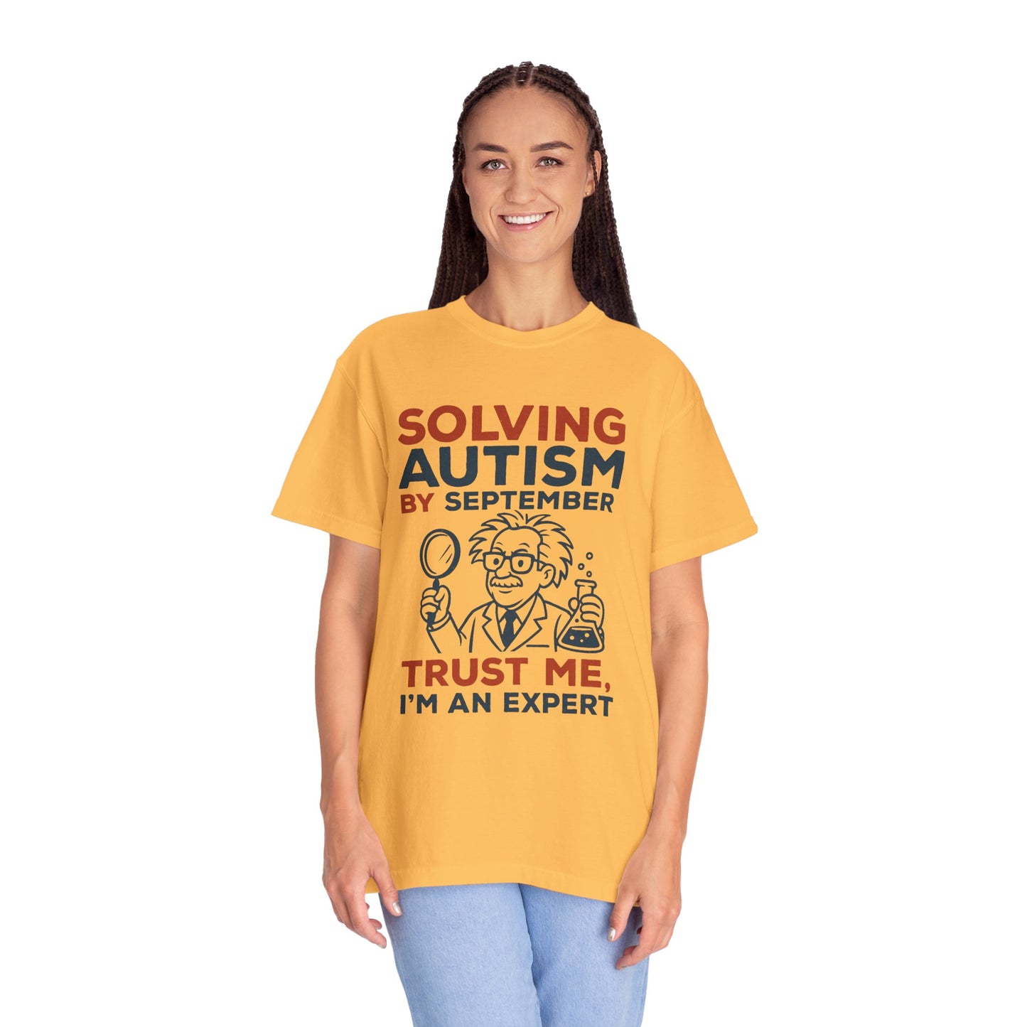 Comfort Colors Unisex Garment-Dyed T-Shirt - "Solving Autism by September" - Expert Design