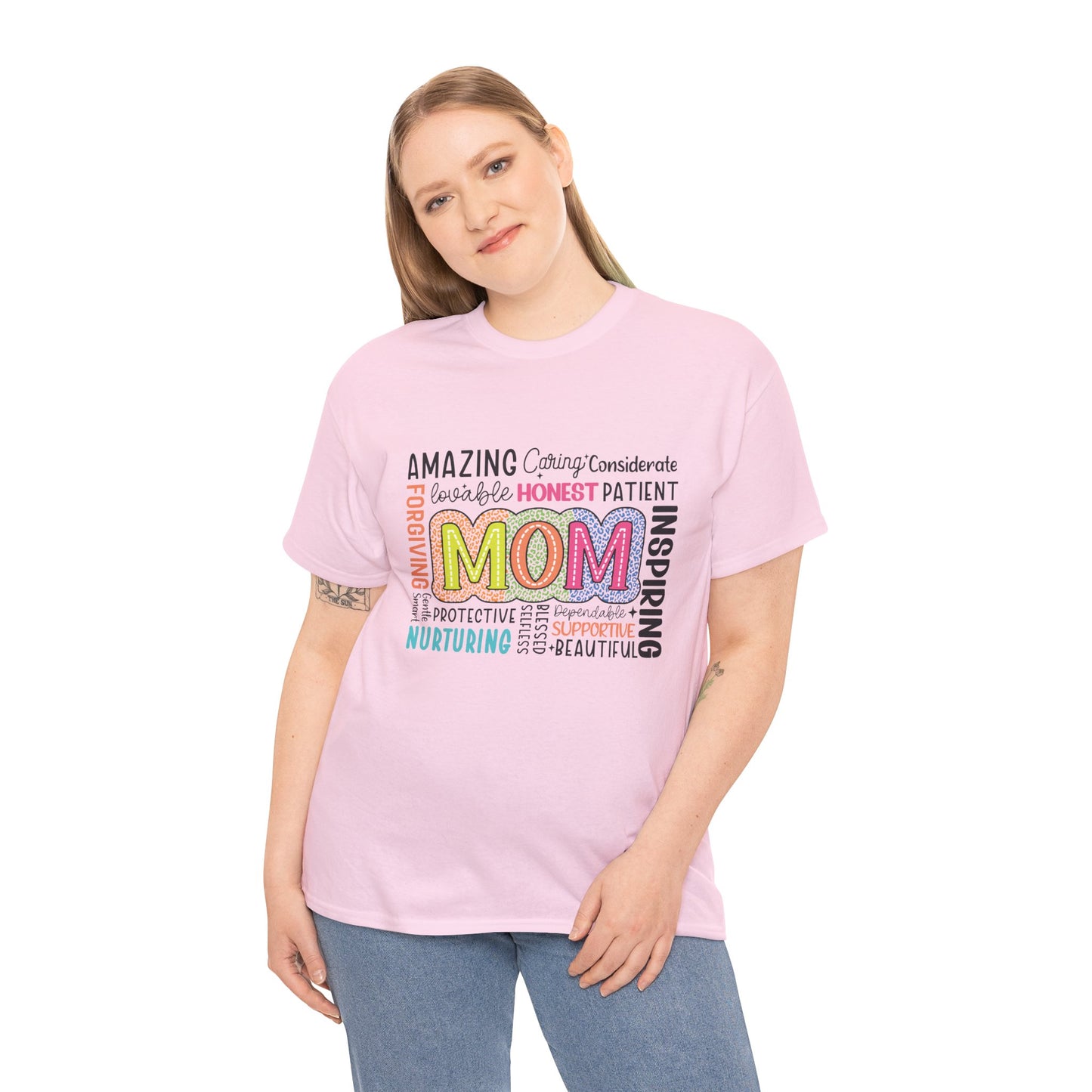 Gildan 5000 Inspirational Mom Unisex Heavy Cotton Tee Great Gift For Mother's Day AStt. Colors & Sizes