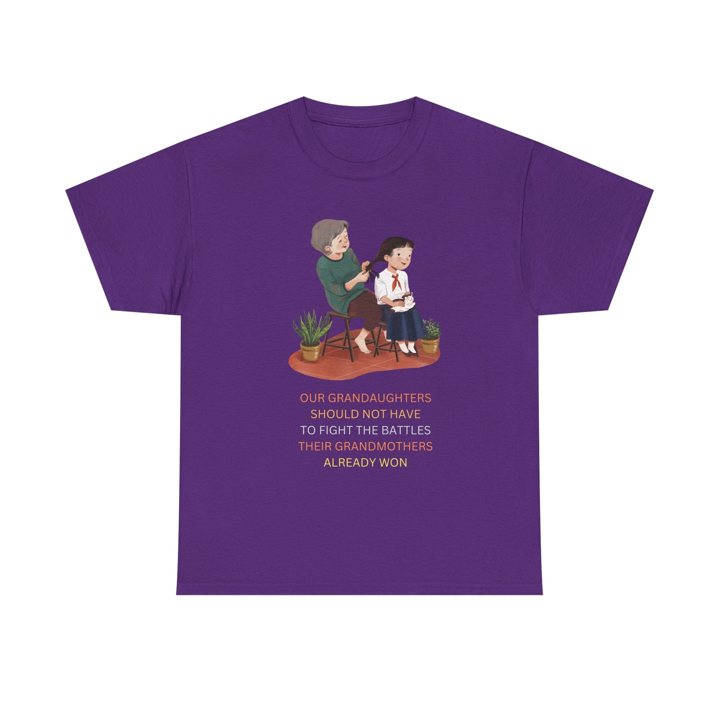 Empowering Granddaughter Unisex Heavy Cotton Tee