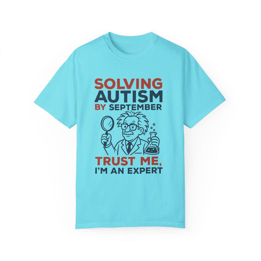 Comfort Colors Unisex Garment-Dyed T-Shirt - "Solving Autism by September" - Expert Design