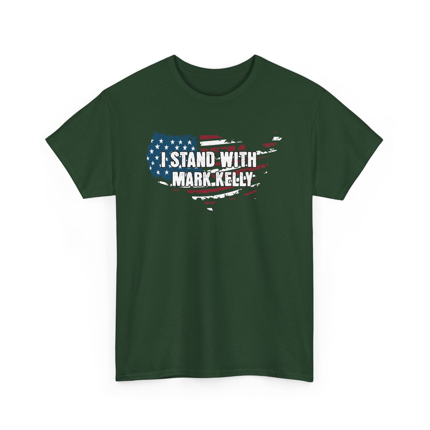 I Stand With Mark Kelly American Flag Design