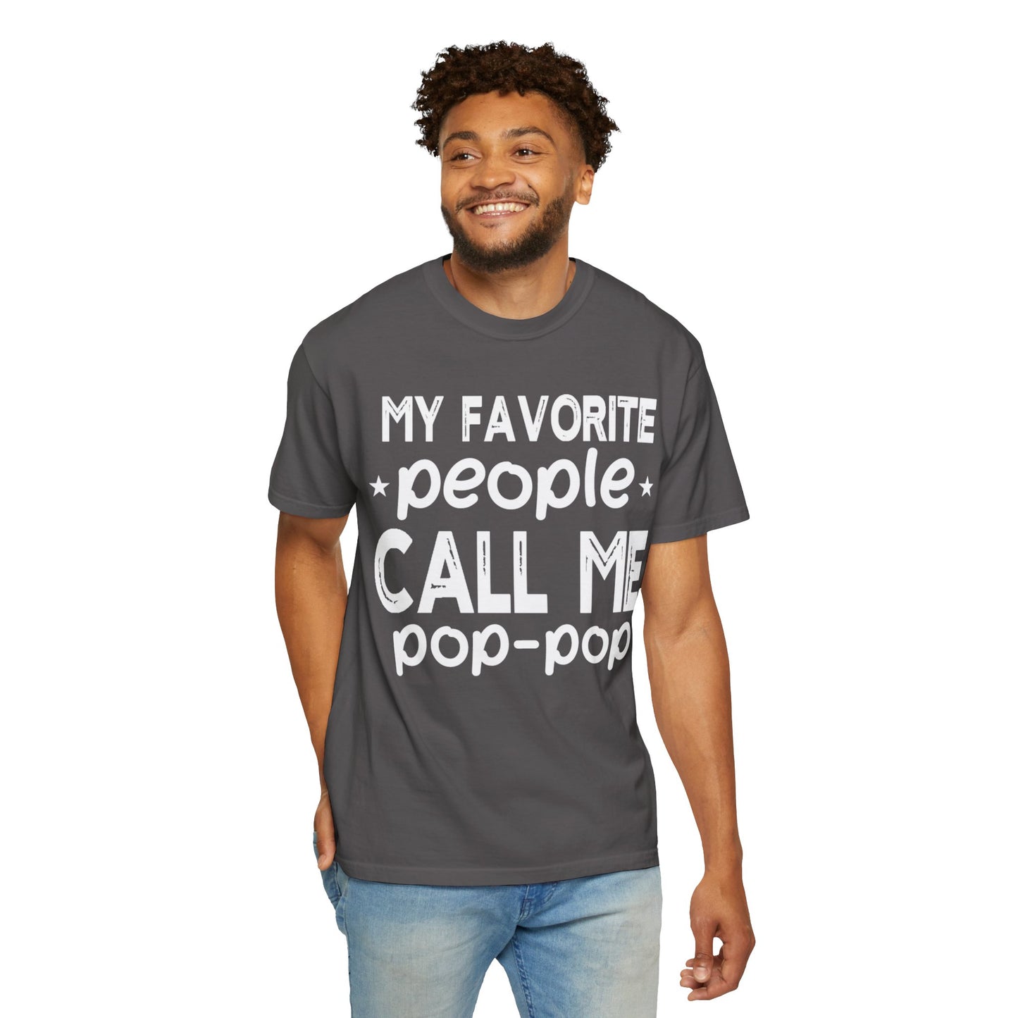 Comfort Colors Funny "Pop-Pop"  Garment-Dyed T-Shirt - Perfect for Grandparents Asst. Sizes & Colors