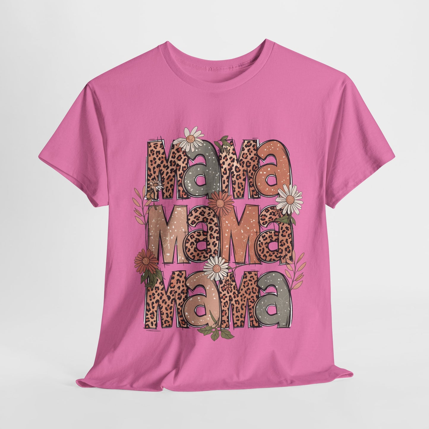 Floral Mama Unisex Heavy Cotton Tee - Perfect Gift for Moms!