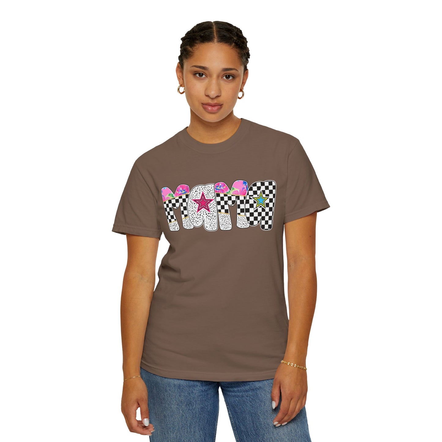 Comfort Colors Retro Vibe Mother's Day T-Shirt with Star Design Asst. Colors & Sizes