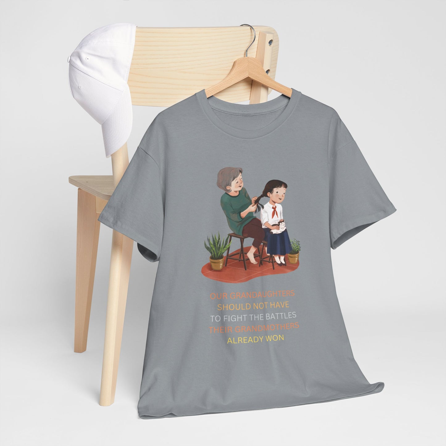 Empowering Granddaughter Unisex Heavy Cotton Tee