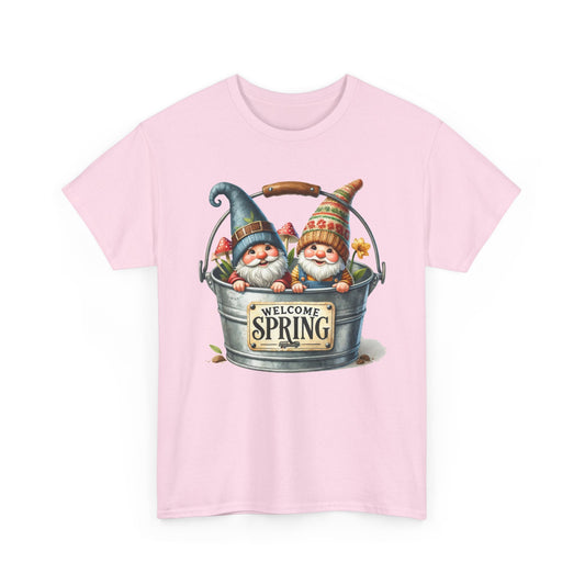 Welcome Spring Graphic Tee - Unisex Heavy Cotton Tee for Seasonal Celebrations